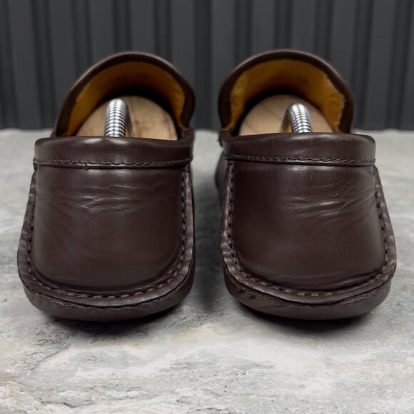 Gucci GG Canvas Vintage Moccasins Brown Leather 10 G or 10.5 US or 44 EUR - Picture 7 of 11